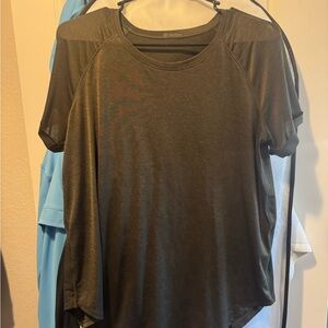 lululemon athletica olive Short Sleeve Crew Neck Tee